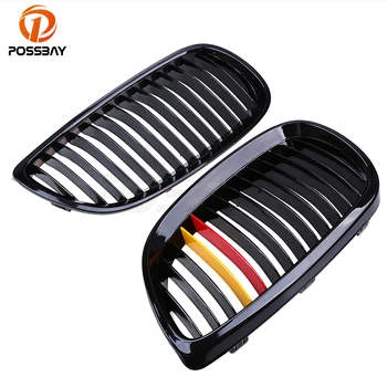 

POSSBAY Germany Flag Stripe Design Gloss Black M Front Kindly Grille For BMW 3-Series E92 Coupe M3 2007/2008/2009/2010/2011-2013