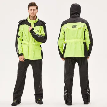 

Outdoor Sports Jacket Men Waterproof Rain Coat Suit Wear-resisting Motorcycle Raincoat Waterproof Rain Coat Suit BB50YY