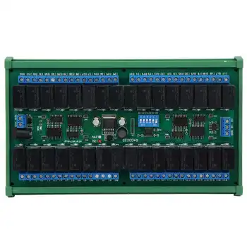 

converter frequency converter 32 Channel RS485 Relay Serial Port Remote Control Switch PLC Board with Rail Box 12V inverter