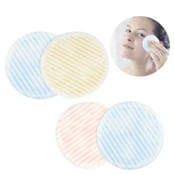 

4PCS Makeup Remover Pads Reusable Bamboo Fiber Soft Makeup Cleansing Remover Pad Women Girls Face Cleansing pads Random Color