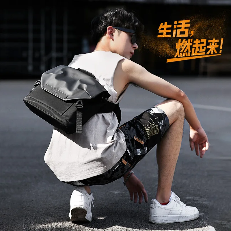 

Men Crossbody Bag Popular Brand Postman School Bag Street Casual INS Fashion Sports Fixed Gear Backpack Men's