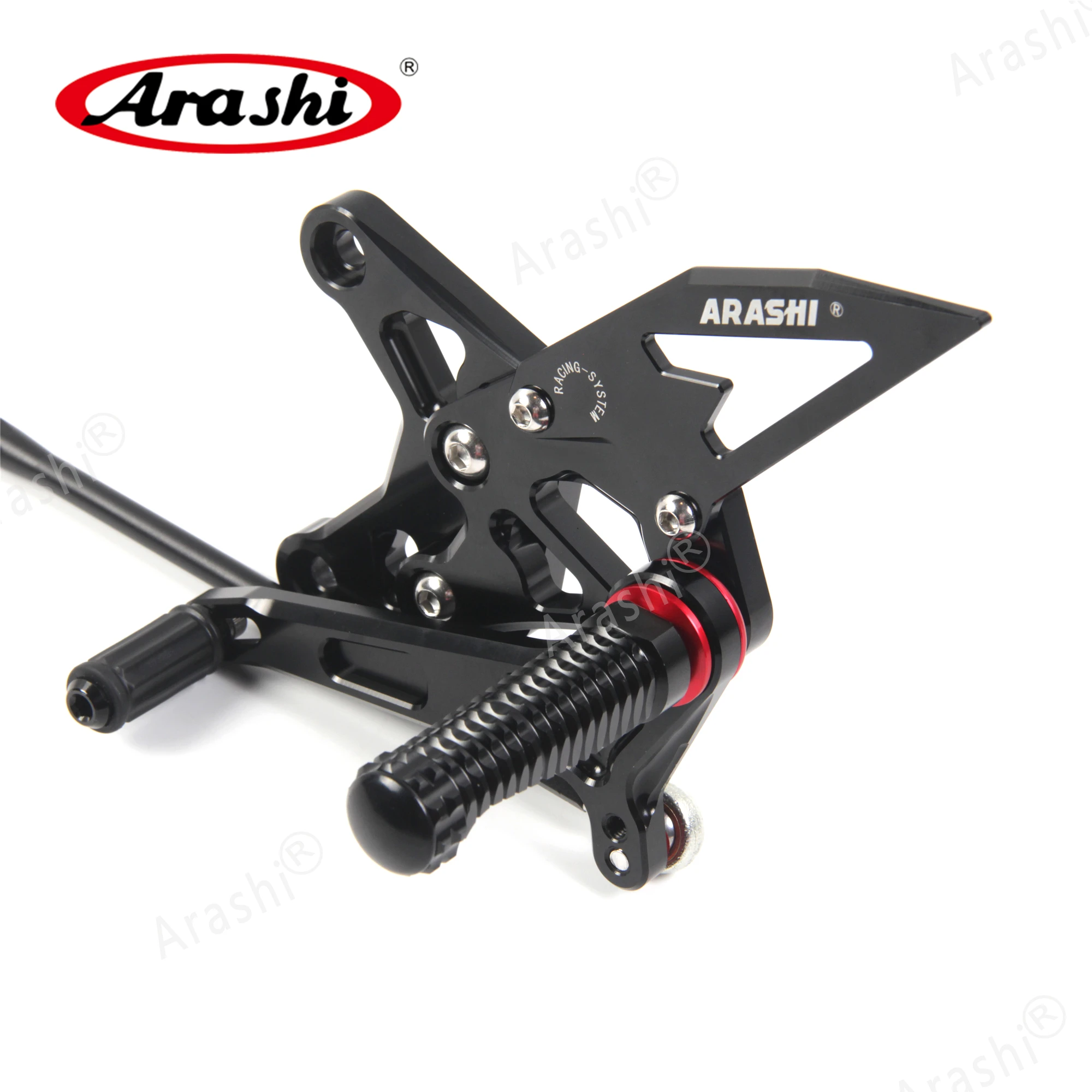 ARASHI мотор Rearset для KAWASAKI NINJA ZX6R 2009 2010 2011 2012 2013 регулируемая подножка для ног Peg задний Набор ZX-6R ZX636