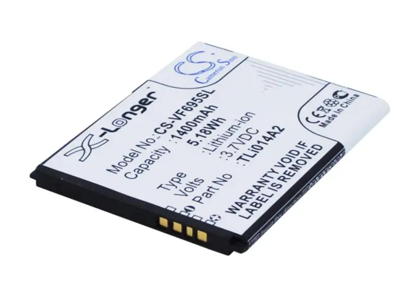 Cameron sino 1400 мА/ч, батарея для VODAFONE 785 типо смарт 4 мини First 6 Мини V695 VF575 VF-575 VF-695 VF785 VF-785 VF-V695