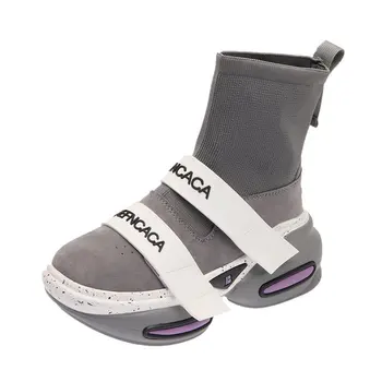 

Ladies short boots fashion ankle boots luxury designer platform ladies short boots brand women's shoes black socks shoes