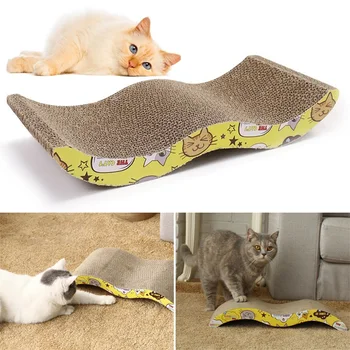 

Pet Cat Kitten Scratch Scratcher Pad Seize Catch Board Mat Catnip Bed M shape