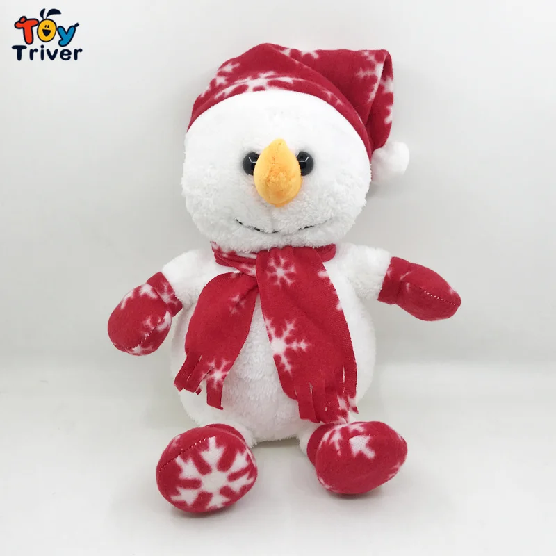 snowman Снеговик, лось, олень, плюшевый мишка, плюшевая игрушка, тривер, набивная кукла, новогоднее, Рождественское украшение, счастливый подарок для детей, девочек и мальчиков - Цвет: snowman