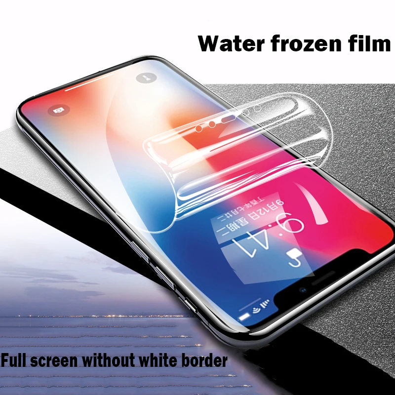 Полная крышка мягкая Гидрогелевая пленка для iPhone 11 Pro X XS MAX XR Защитная 6 7 8 Plus (не