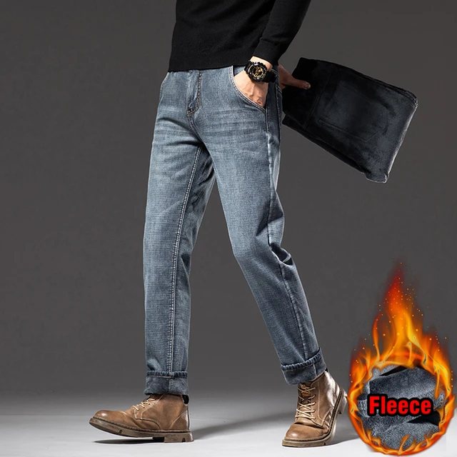 Pantalones vaqueros de negocios para hombre, Jeans elásticos