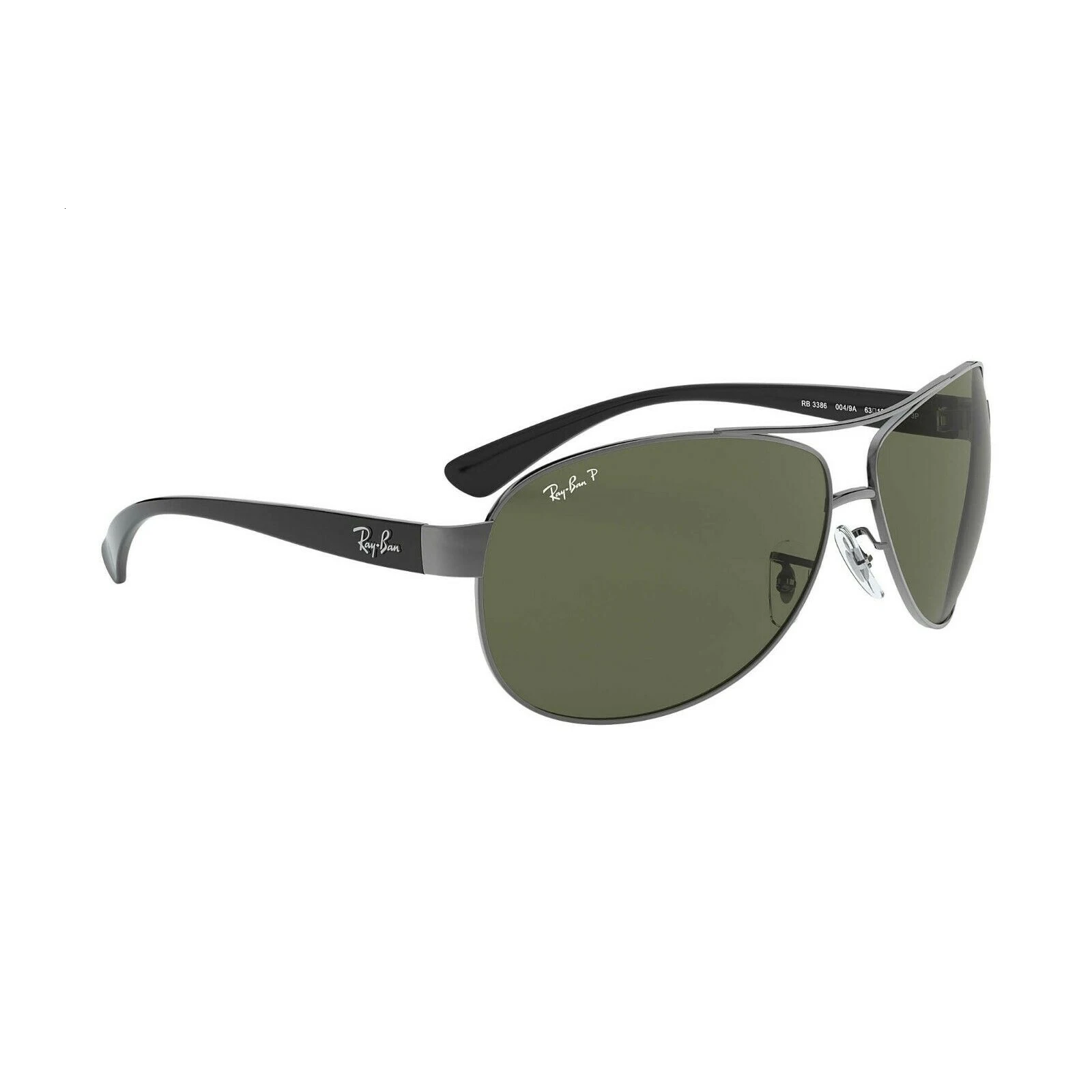 Gafas de sol Ray-Ban RB3386 004/9A GUNMETAL/VERDE POLARIZADO Cal.63