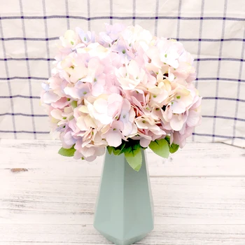 

Purple Silk Hydrangea Artificial Flowers High Quality Bridal Bouquet Fake Flower Home Wedding Centerpiece Decoration Accessories