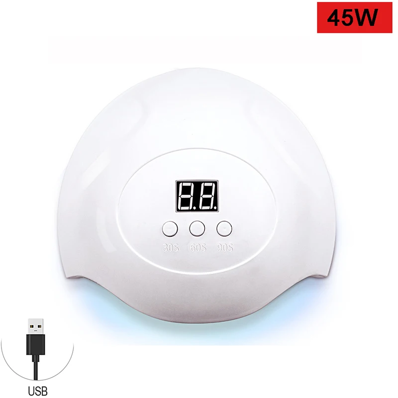 72W Nail Dryer For Nail LED UV Lamp 36W MINI USB Lamp For Manicure LCD Display Drying All Gels Nail Polish Nail Art Tools - Цвет: sun4s