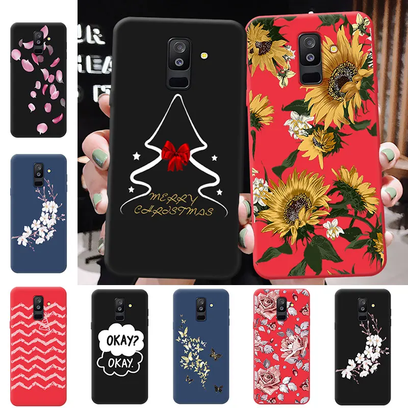 for Galaxy A6+ 2018 /A6 Plus /J8 Color Matte Phone Case A310 510 Samsung A10 A3 A30 A5 A50 2016 2017 Shell |