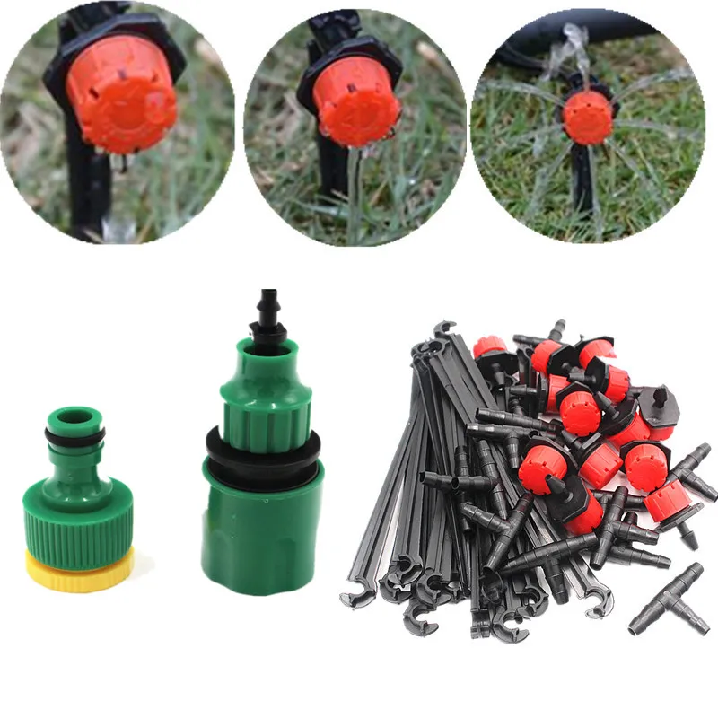5/15/25m Adjustable Dripper Set Spray Water Cooling Water Irrigation Automatic watering Kit Set Drip Irrigation Garden Watering