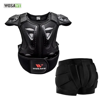 

WOSAWE Kids Snowboard Jackets Windproof Waterproof Outdoor Sport Wear Body Chest Spine Protector Hip Pad Protection
