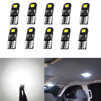 

10Pcs W5W T10 LED Canbus Light Bulbs For Toyota Honda Nissan Car Interior Dome Light Trunk Lamp Parking Lights Error Free 12V