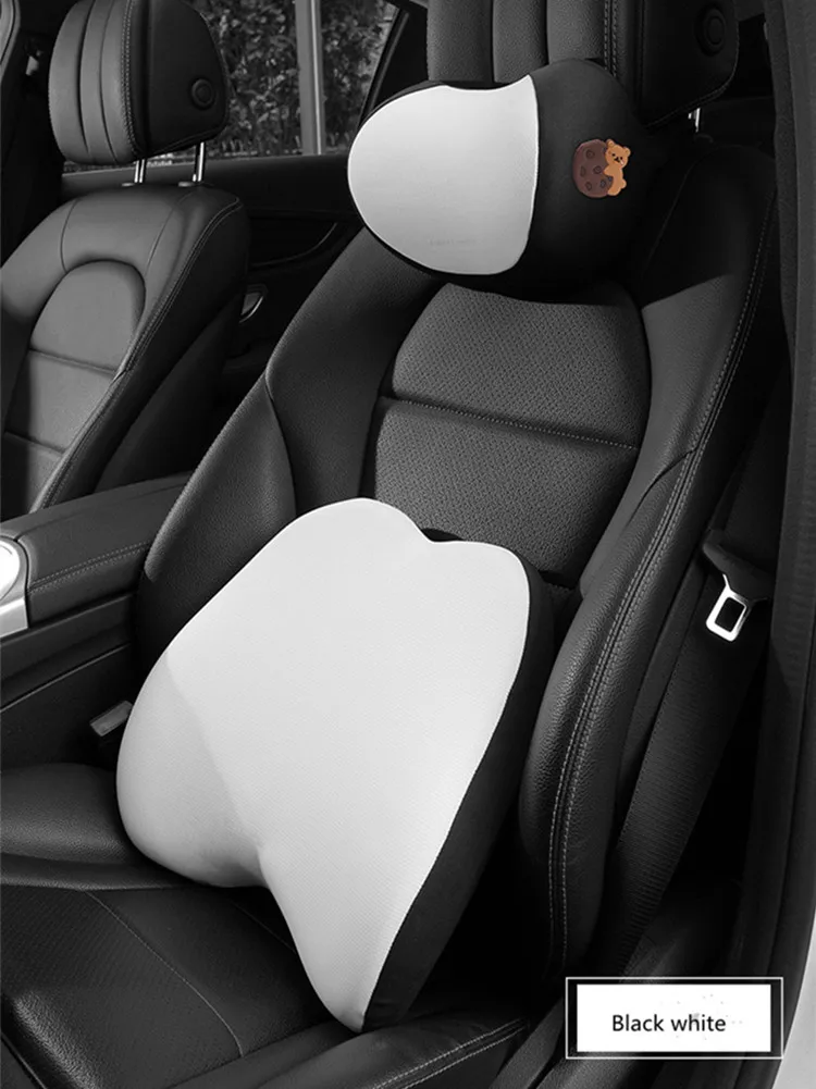 

2021 New High Quality Cute Memory Foam Lumbar Pillow Cervical Spine Pillow Car Neck Pillow Headrest