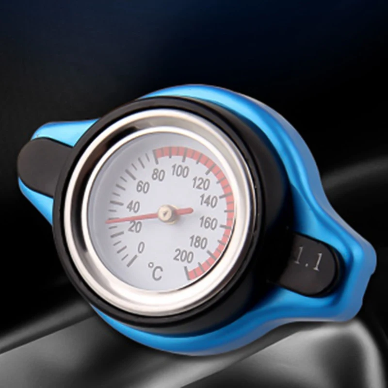 Universal 0.9 Bar/ 1.1 Bar/ 1.3 Bar Car Thermostatic Gauge Radiator Cap Small Head Water Temp Meter
