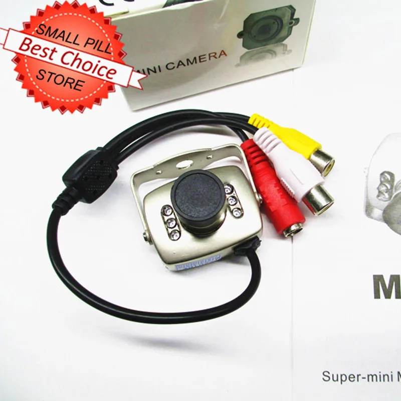 Newest Mini Security CCTV Camera CMOS 380TVL Audio Video A/V IR Day Night PAL NTSC | Безопасность и защита