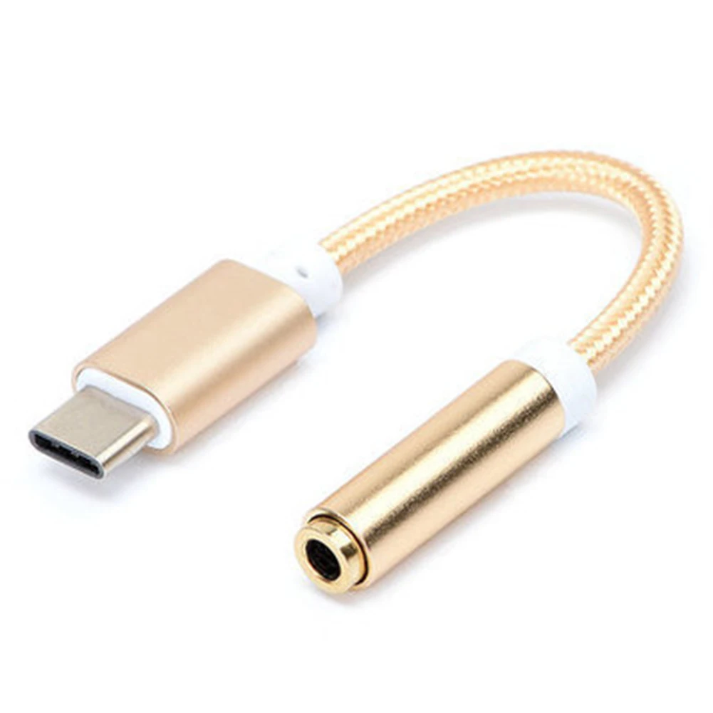 Адаптер типа C до 3,5 мм портативный аудио кабель легкий мини разъем для наушников полезный стабильный анти-Тяговый преобразователь из алюминиевого сплава