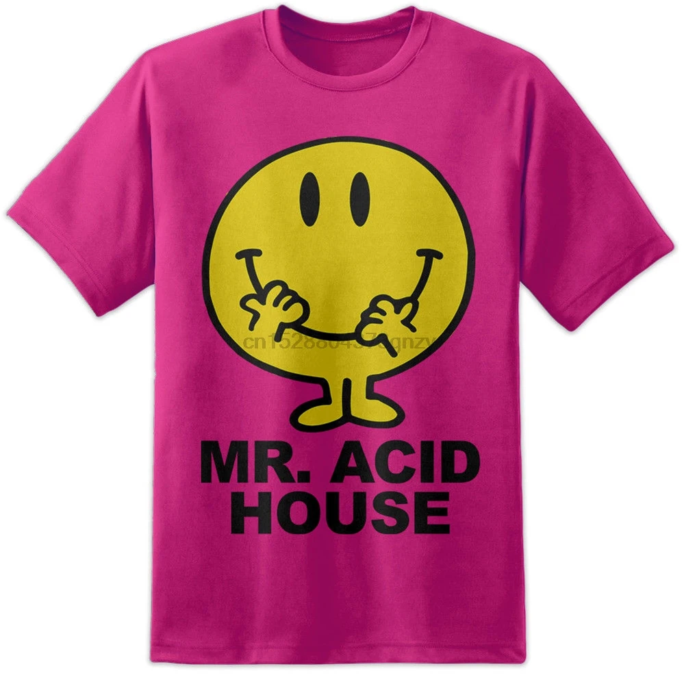 Hombre Acid House A &amp ntildeos 90 Rave Camiseta Ретро стиль 80 S юморное дивертидо для молодежи