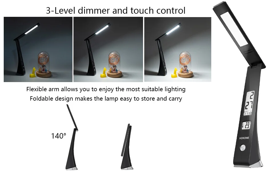 LED lampe de bureau pliable réglable tactile