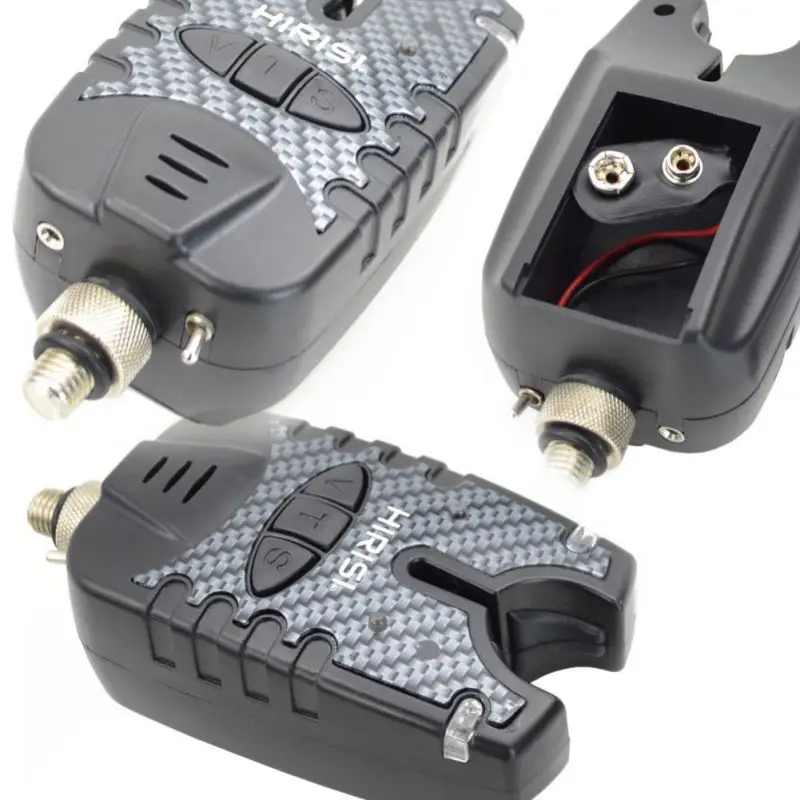  Fishing Bite Alarm Swinger Set Rainproof Portable Light Sound Alert Electronic Alarms Indicator Sup