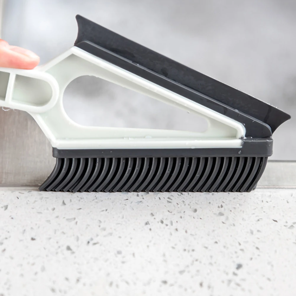 Двойной TPR творческие кисти для дверей и окон из паз щетка очистки Кухня Ванная