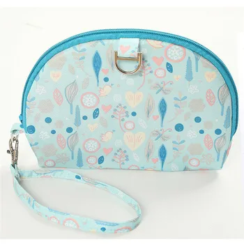 

New Women Makeup Bag Polyester Waterproof Cosmetic Bags Floral Travel Toiletry Wash Case Handbag Lovely Holder