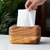 Amgo Acacia Wood Tissue Box Removable Paper Holder Table Napkin Dispenser Bedroom Hotel Home Office Coffee Bar 3