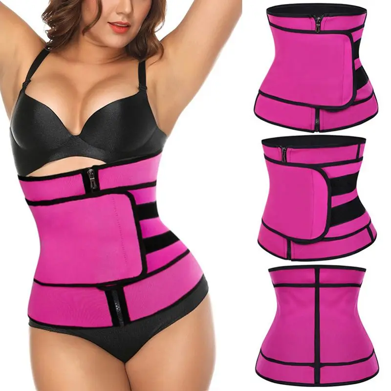 

Plus Size Women Body Shaper Slimming Shaper lingerie feminina Zipper Belt Waist Trainer Body Building Shapewear S-3XL