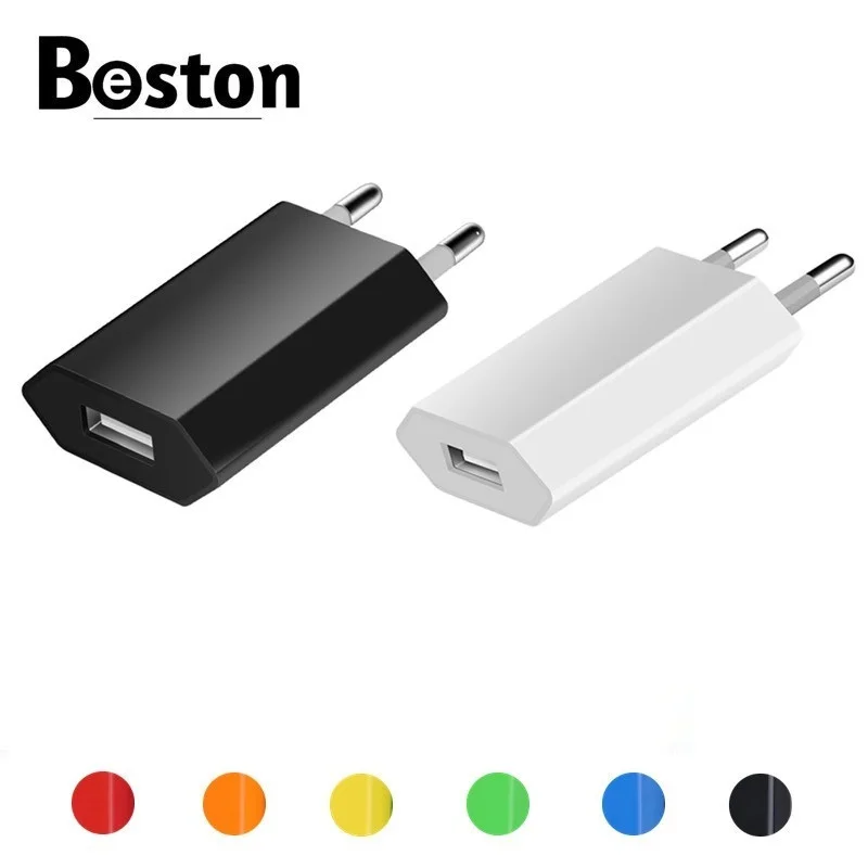 USB зарядное устройство для мобильного телефона зарядное устройство Европейского Универсальное зарядное USB устройство с AC дорожное Сетевое зарядное устройство адаптер питания для Apple iPhone 6 6S 5 5S 4 4S-0