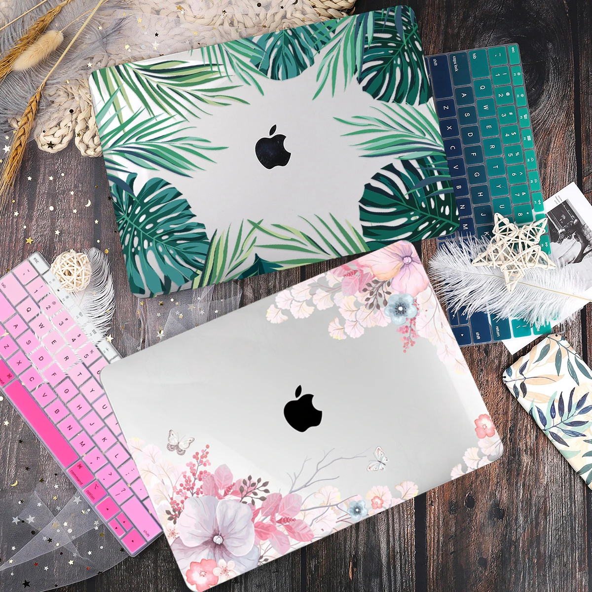 Floral Printing Hard Laptop Case For Macbook Pro Retina 11 12 Air Pro