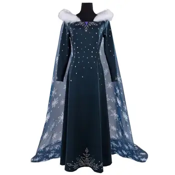 

2020 Olaf's Adventure Princess Elsa Dress Cosplay Elsa Anna Female Girl Kid Dress Outfit Halloween Carnival Cosplay Costume