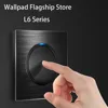 Wallpad L6 Black Aluminum 1 2 3 4 Gang Wall Light Switch Intermediate Water Heater AC DP 2P Switch DIY Free Combination ► Photo 3/5