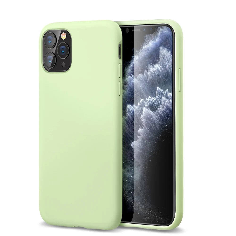 Light Green ESR мягкий чехол для iphone 11 Pro Max Цвет Фул силиконовый чехол резиновая зеленый розовый Карамельный цвет крышки для iphone 11 11pro» бетонный завод - Цвет: Light Green