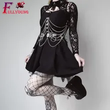 Металлический кожаный ремень-подвязка клетка талии чулки с подтяжками пояс Фетиш панк готика Rave Регулируемый корпус Связывание Сексуальное белье