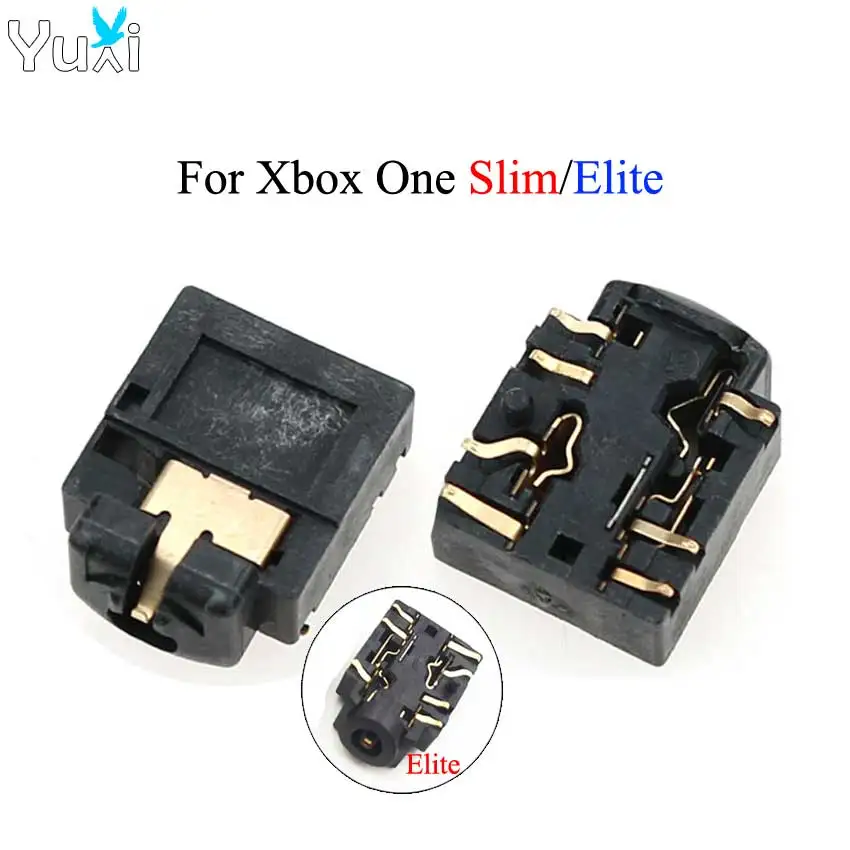 

YuXi 3.5mm Headset Jack Headphone Plug Port Socket Replacement For XBOX One Slim Elite Controller Repair Part