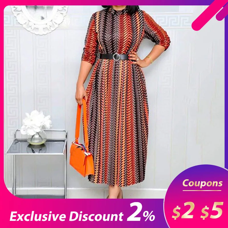 

Print Mid-Calf Nine Points Sleeve Floral Pullover Dress Women Summer Chiffon Floral Pleated Bow Neck Elegant Midi dress female