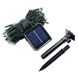 Solar String Fairy Lights Waterproof Outdoor LED Garland Christmas For Garden Decoration Solar Lamp For Villa/Roadway