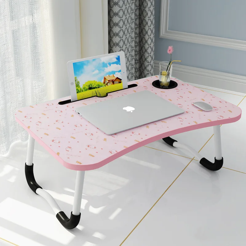 

Laptop Table Bed Item Foldable Lazy Students Dormitory Learning Desk Simple Small Table on Behalf