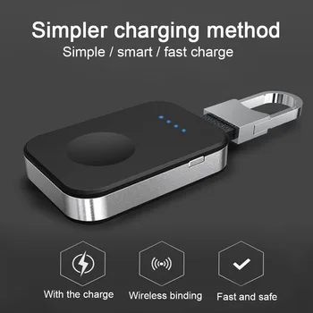 

Wireless Charger Travel Charging Dock Outdoor Power Bank Pocket Size Key Ring Mini Portable Quick Stand Pack