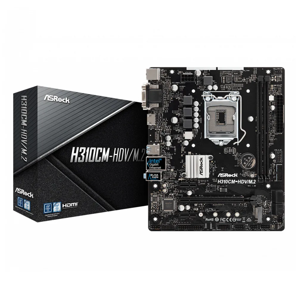 Материнская плата ASRock H310CM-HDV/M.2
