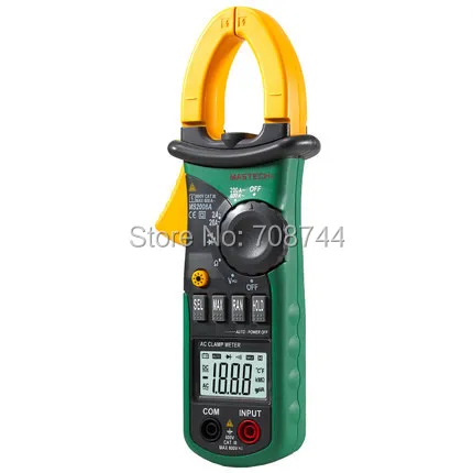 1999 отсчетов 600A/600 V/20 МОм MASTECH MS2008A мини Цифровые токоизмерительные клещи