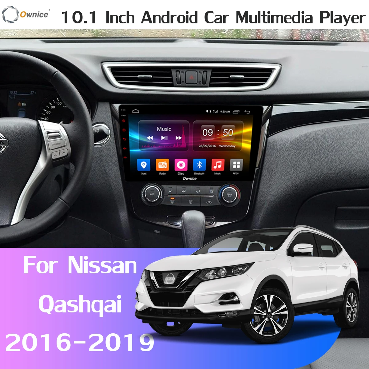 360° Panoramic 8Core 4G+64G Android 9.0 Car Multimedia Radio For Nissan Qashqai GPS SPDIF DSP CarPlay Video