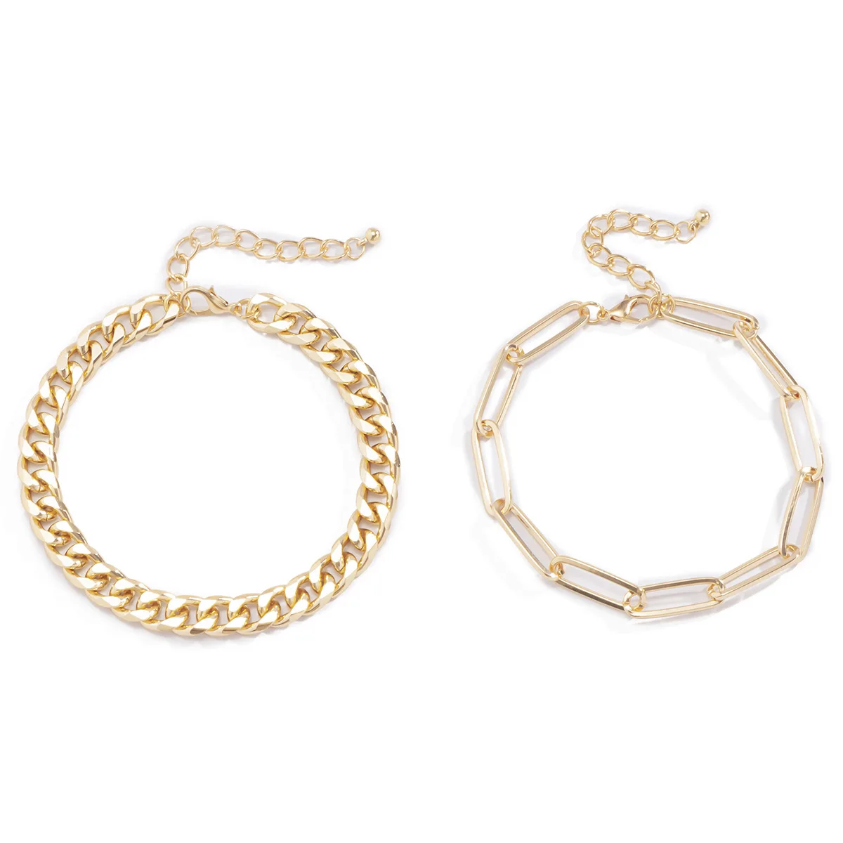 Ankle Chains Fashion Accessories Multilayer Gold Color Metal Hollow Cross Chain Anklet For Men Retro Simple Creative Bracelet Charm Girl Fashion Jewelry Gift