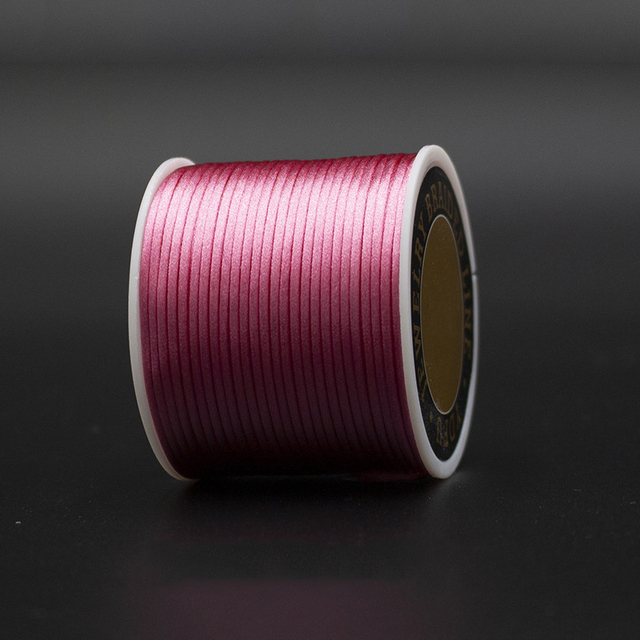 Satin Rattail Silk Cord Nylon Thread Cord Chinese Knot DIY Rope Bead Bracelet Jewelry Making Rope String