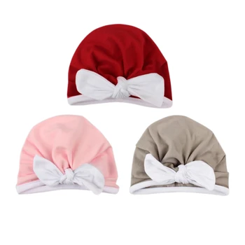 

4 Pcs Velvet Baby Hats Baby Caps Photography Props Elastic Infant Beanie Turban Hats Baby Accessories