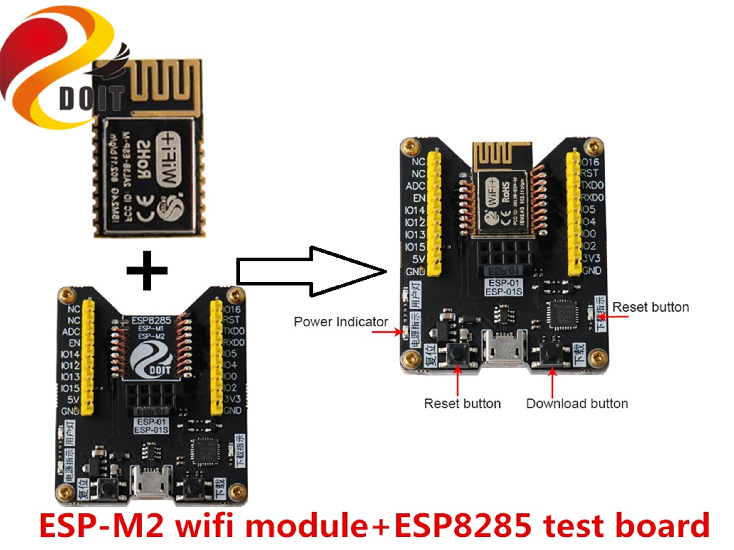 2//3//4PCS ESP32 WiFi+Bluetooth Dual Band WIFI Mode Development Board CP2102 Dual