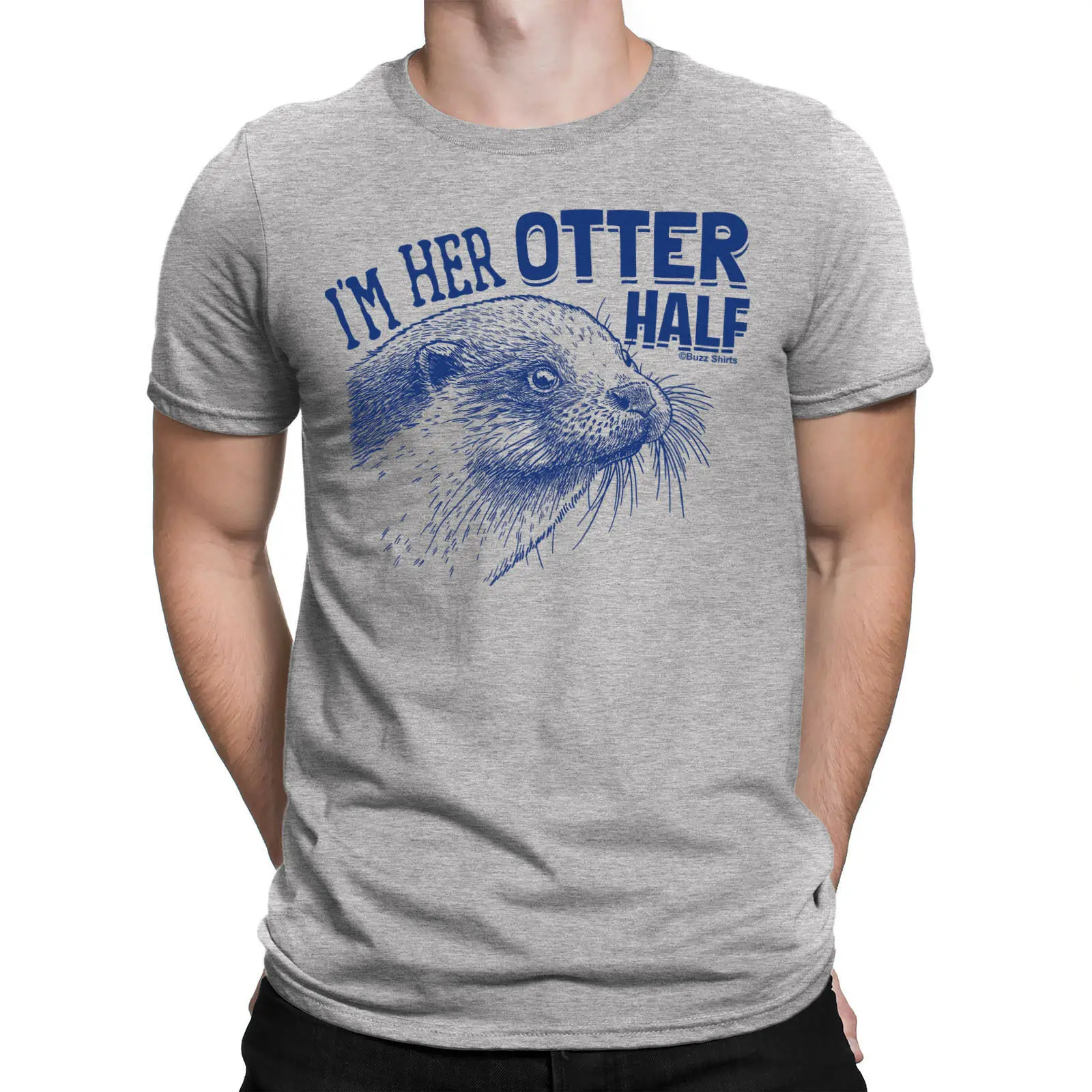 IM HIS HER OTTER HALF для мужчин s для женщин подходящая футболка для пары День Святого Валентина крутая Повседневная pride Футболка Мужская Унисекс Новая мода