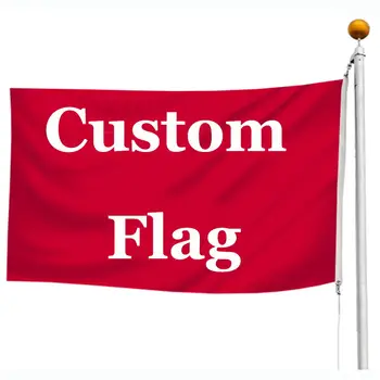 

Custom Logo Flags 100D Polyester All Size Any Colors Images Banners Fans Sport Residentioal Street Advertising Display